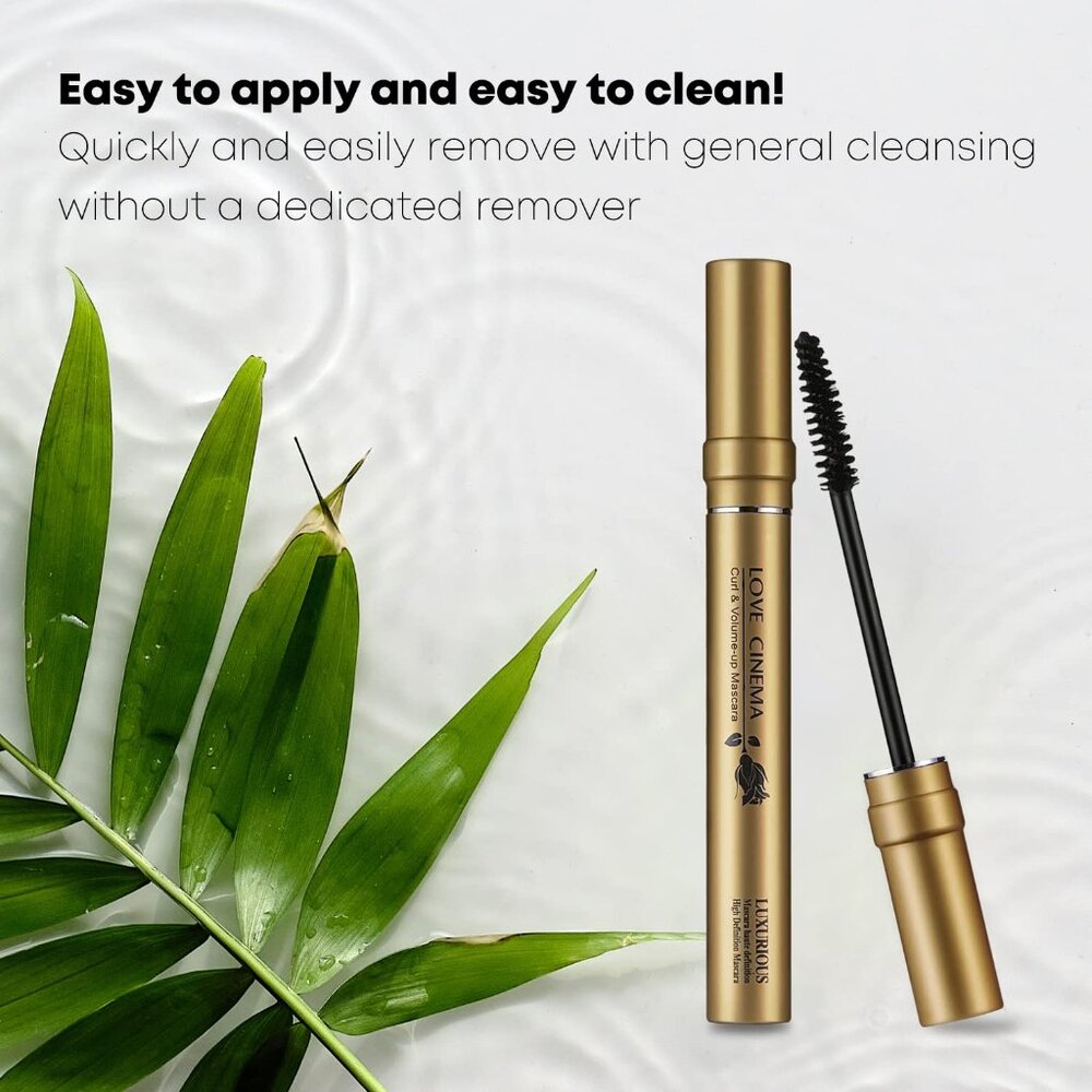Black Waterproof Curling Voluminous Mascara Long-lasting Smudge-proof 0.24